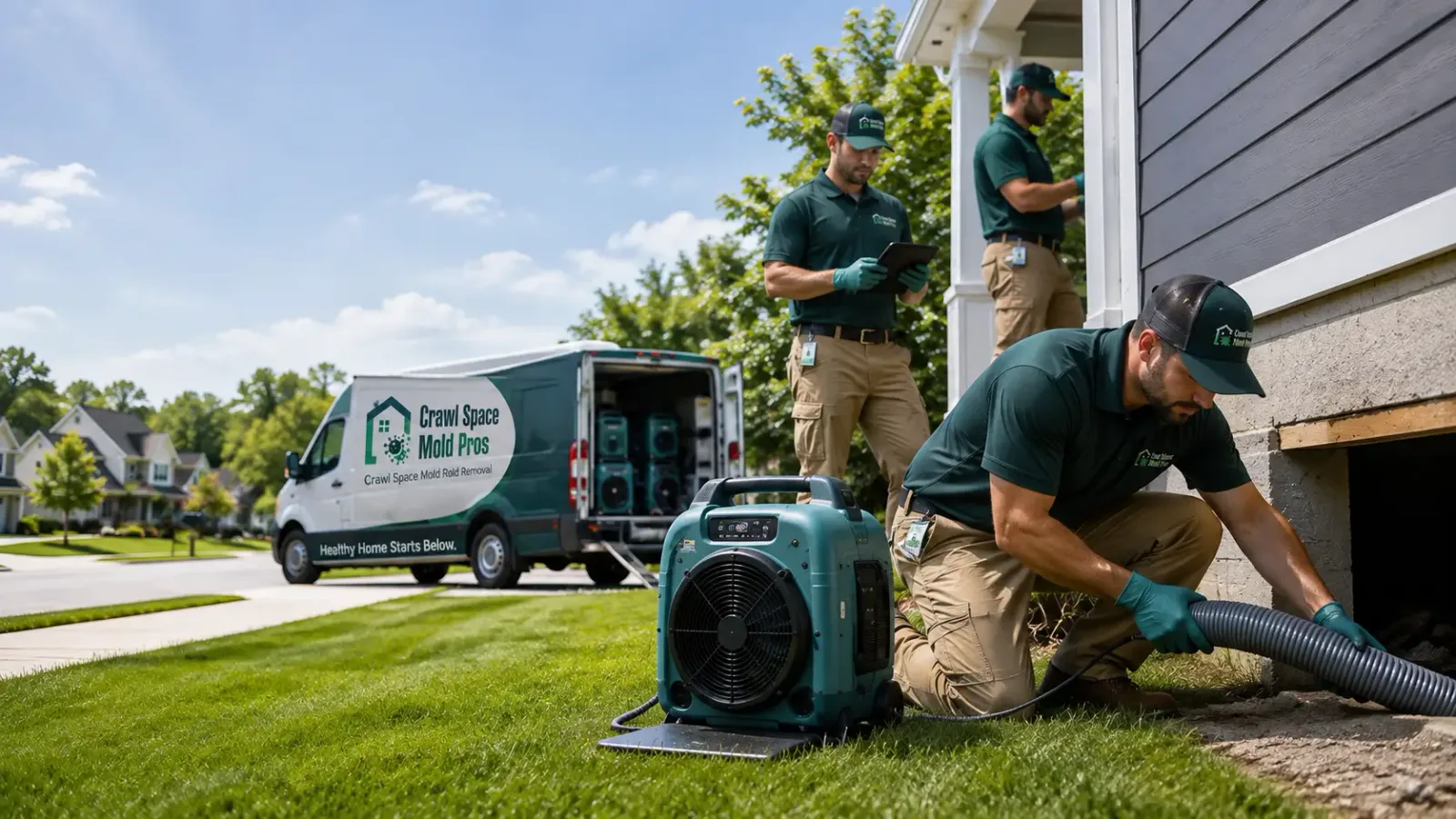Crawl Space Mold Removal in Woodbury, PA